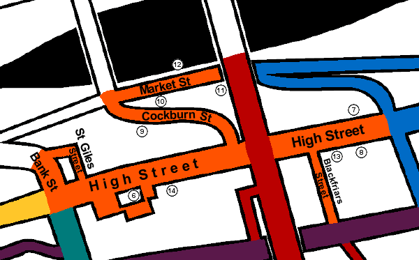 map of Edinburgh Visitor Attractions